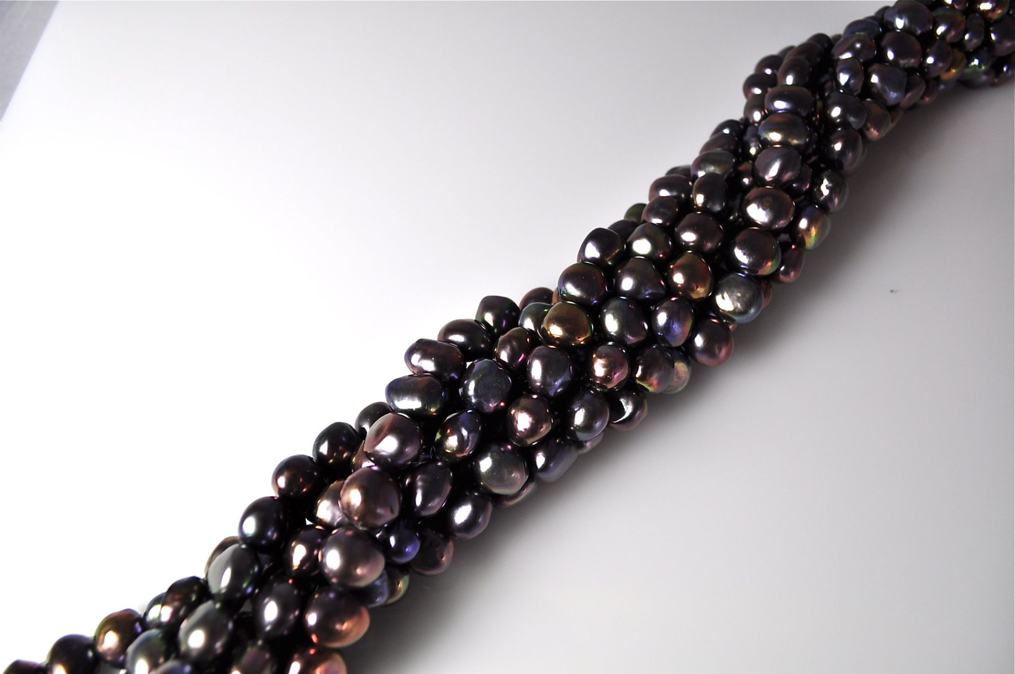 dyed black baroque FRESHWATER PEARLS