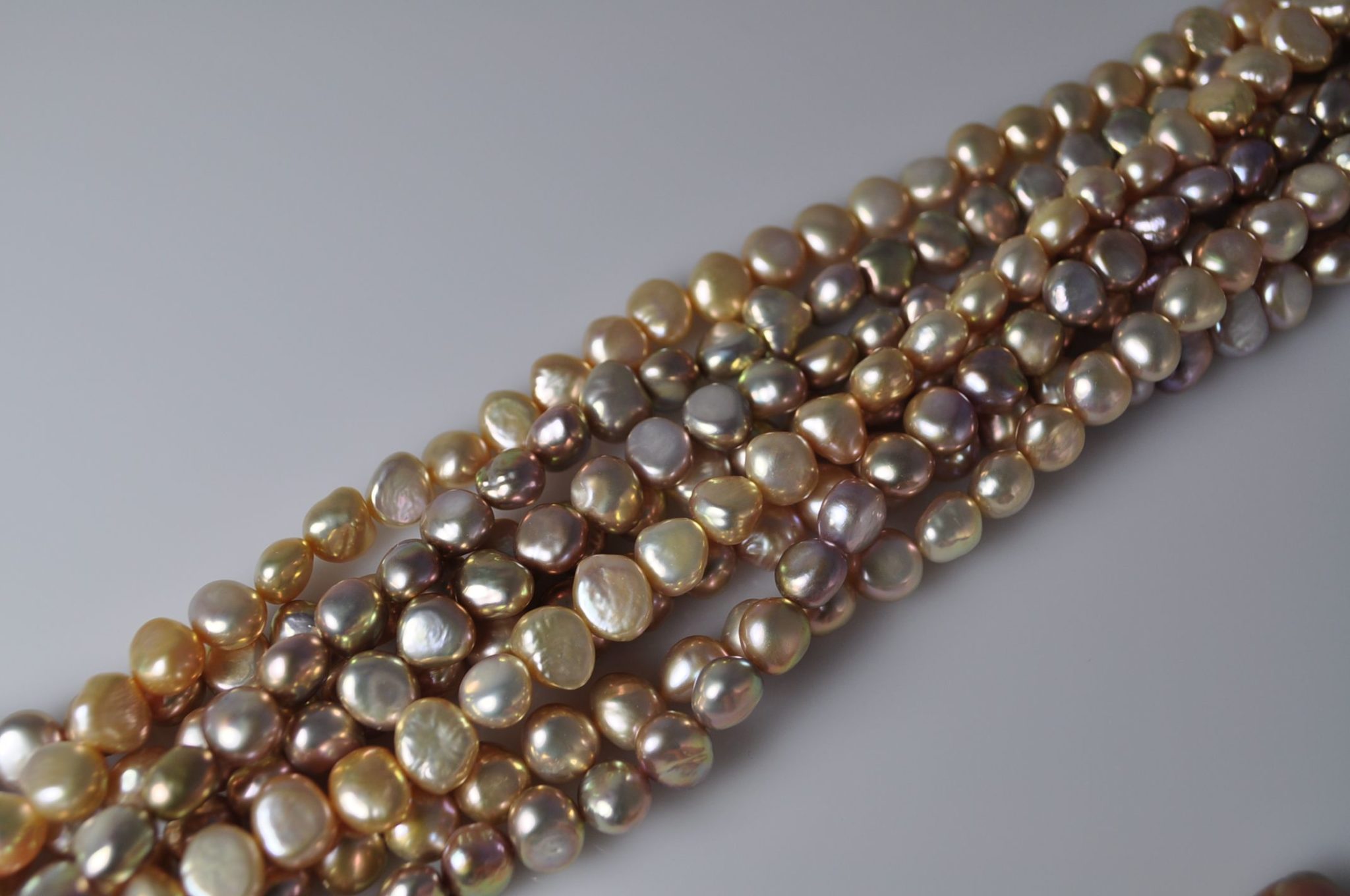 natural colour freshwater 8-8.5mm baroque PEARLS